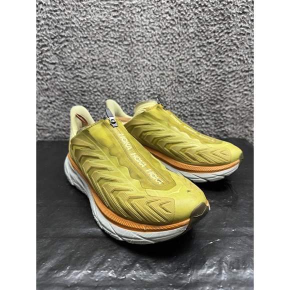 Hoka One One U Project Clifton Golden Lichen Celery Running Shoes Men's Size 11 - Picture 1 of 11